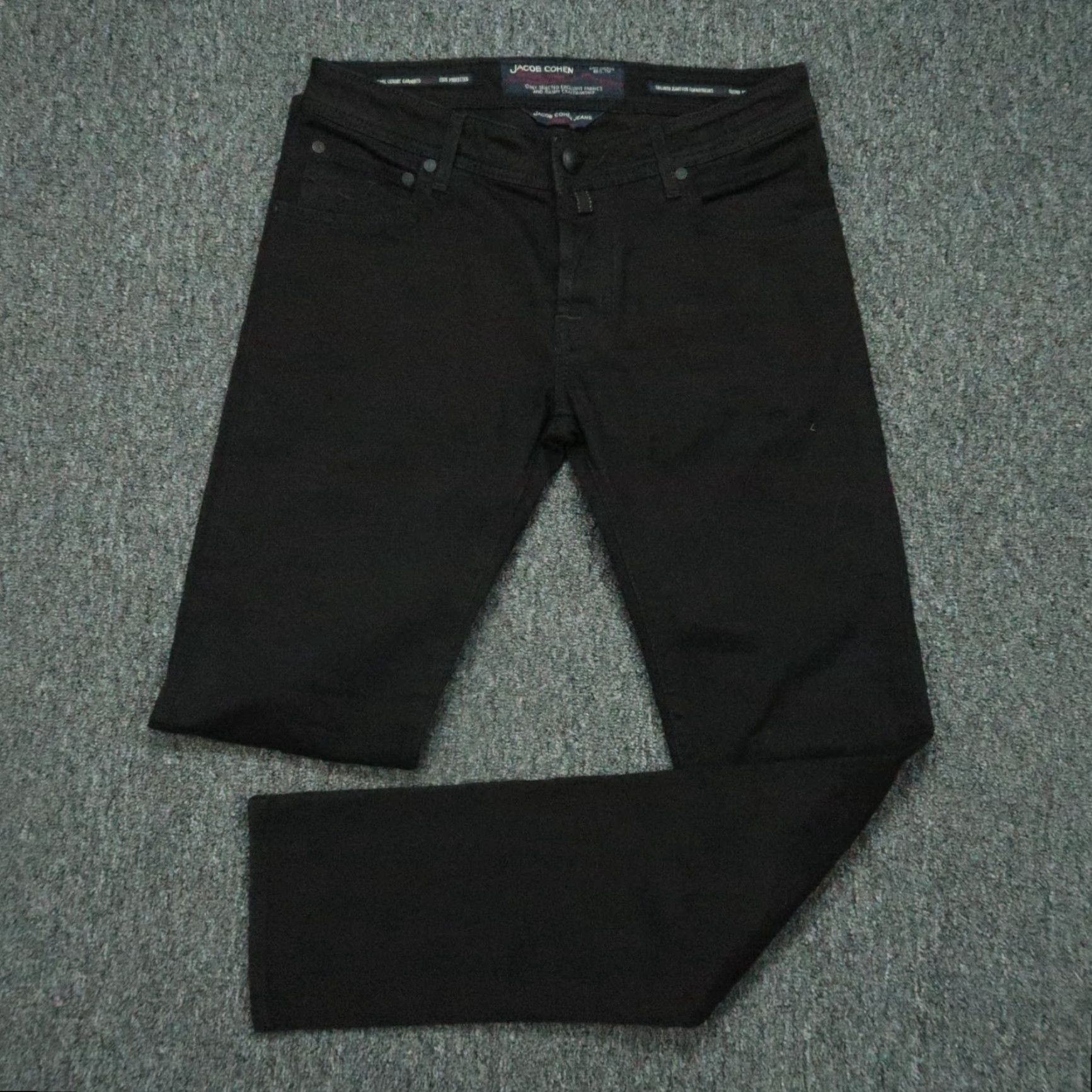 Jacob Cohen Jacob Cohen Jeans Men 31x34 Black 5 Pocket Straight Button Fly Vintage No Size US 31 - 2 Thumbnail