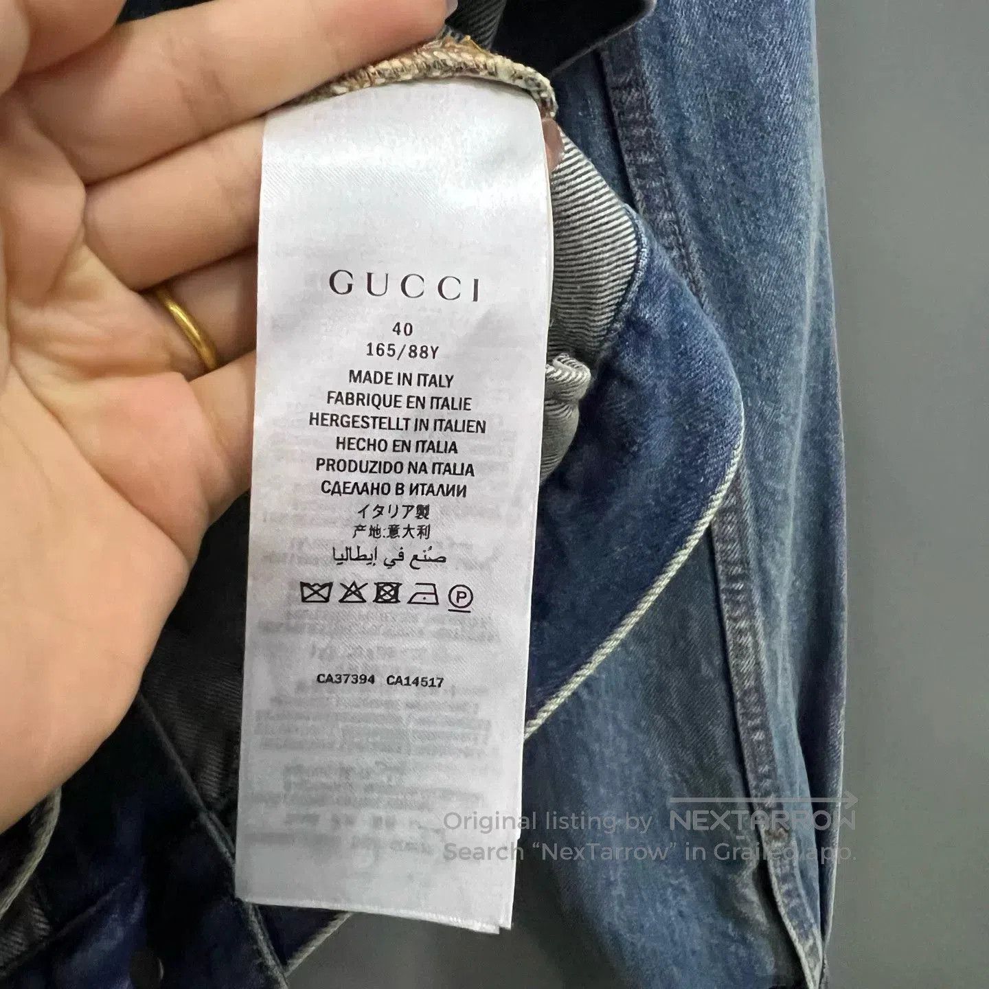 Gucci gucci vintage giraffe denim jacket size 40. Size US M / EU 48-50 / 2 - 4 Thumbnail