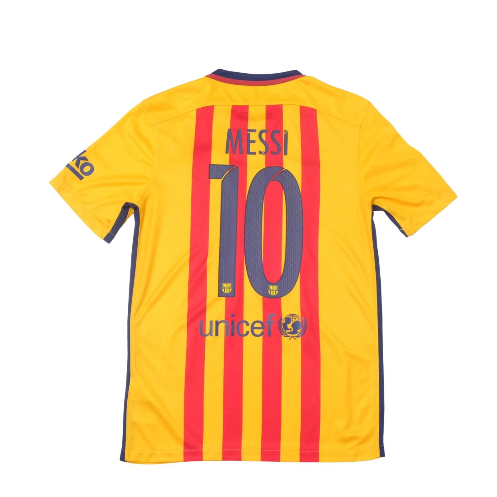Nike 2015/16 Barcelona Away Shirt Messi (M) Size US M / EU 48-50 / 2 - 1 Thumbnail