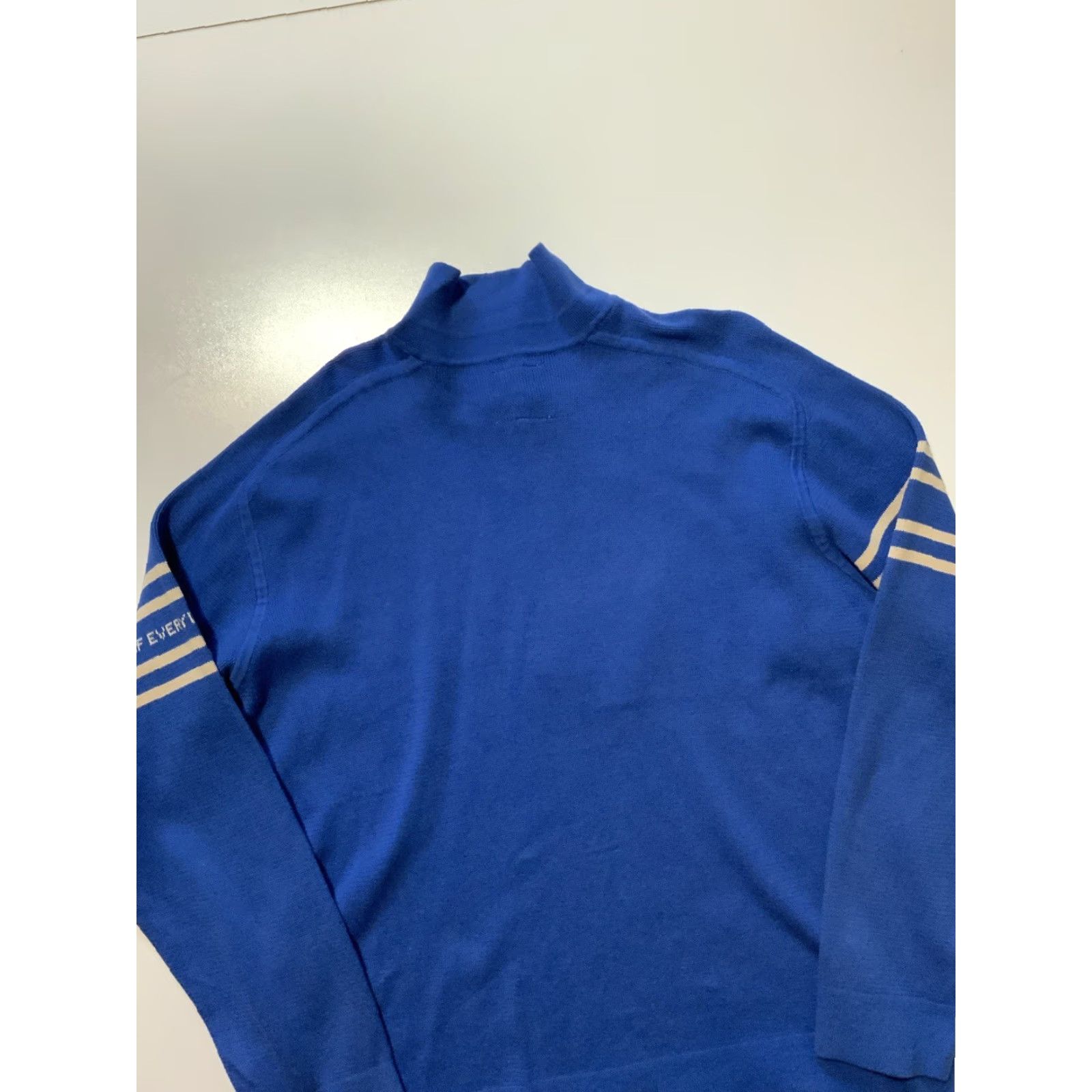 UNIF UNIF Everyday Bliss Fitz Blue Stripe Knit Rugby Polo Pullover Sweater Sz. M Size US M / EU 48-50 / 2 - 5 Thumbnail