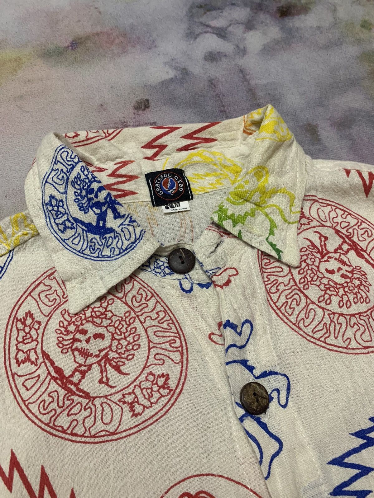 Band Tees Grateful Dead Linen Hawaiian Shirt Size US M / EU 48-50 / 2 - 4 Thumbnail
