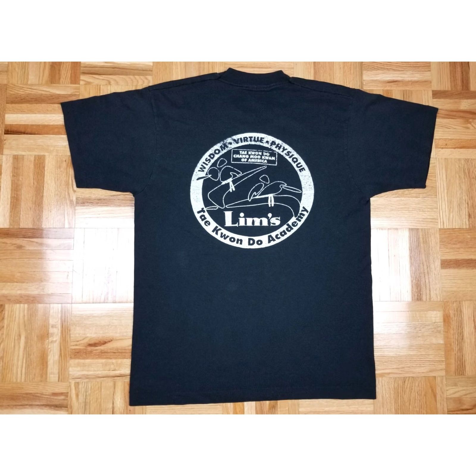Vintage VINATGE 90' LIM'S TAE KWON DO KOREAN MARTIAL ARTS BLACK T-SHIRT SZ M Size US M / EU 48-50 / 2 - 6 Thumbnail