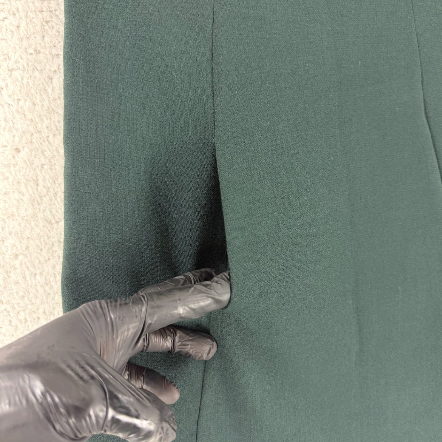Max Mara Max Mara Studio Sheath Dress Womens Size 4 Green Long Sleeve Wool Short Pockets Size S / US 4 / IT 40 - 7 Thumbnail