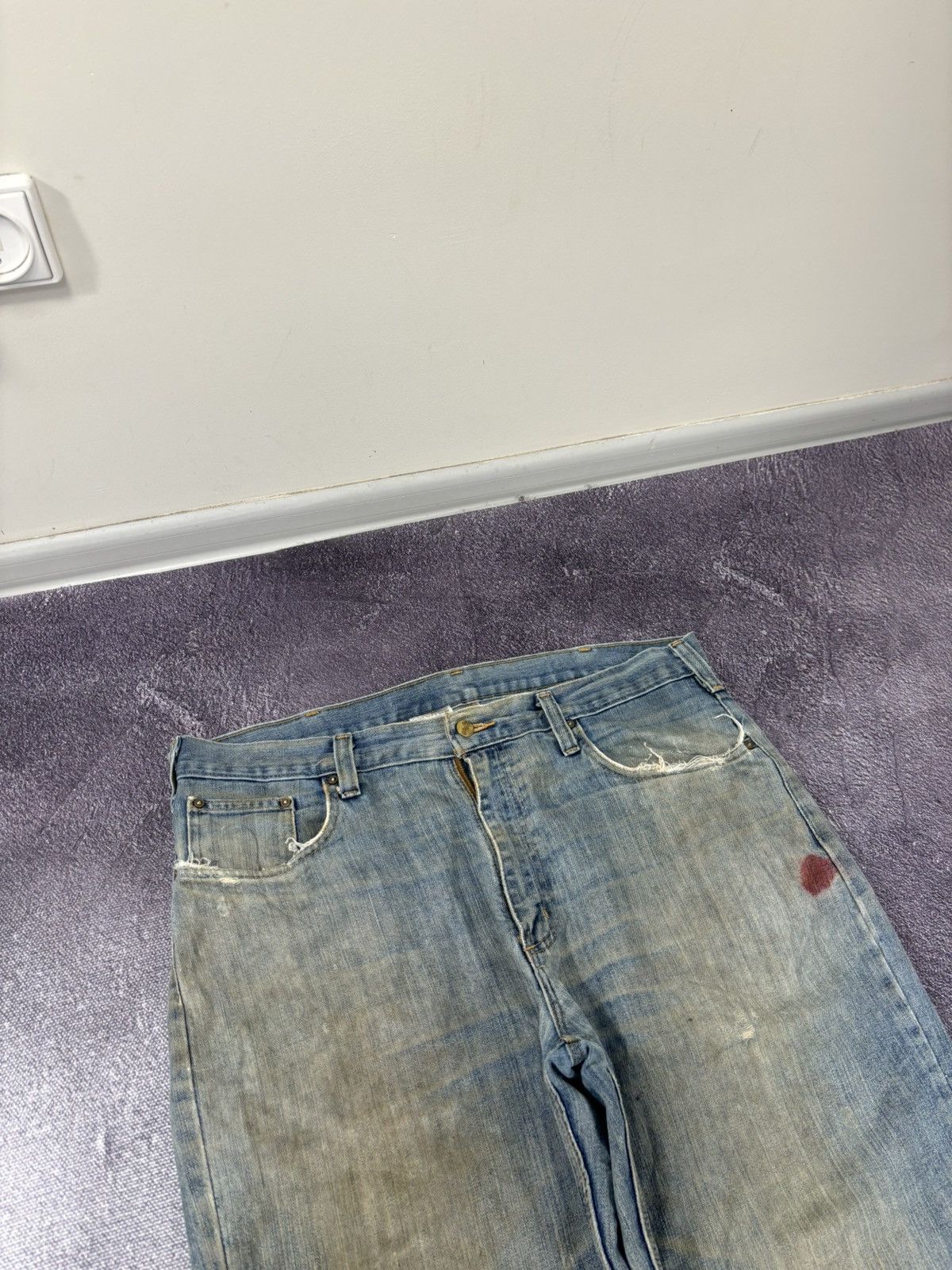 Carhartt Vintage Carhartt Workwear Y2K Faded Hype Denim Baggy Jeans Size US 38 / EU 54 - 12 Thumbnail