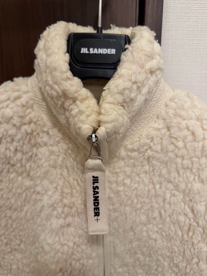 Jil Sander Jil Sander Ivory wool fleece jacket Size XS / US 0-2 / IT 36-38 - 2 Thumbnail
