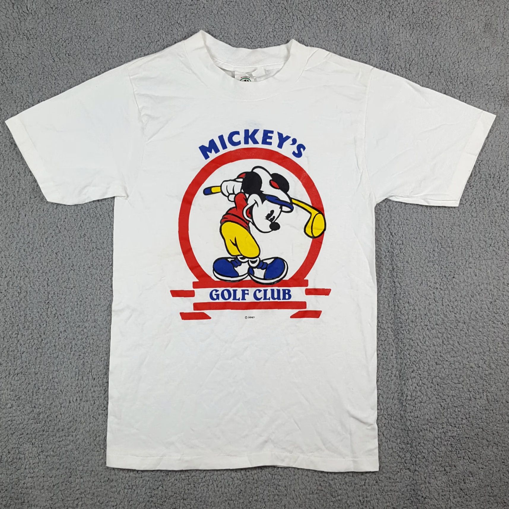 Disney VINTAGE Mickey's Golf Club 90s Disney Cartoon T-Shirt Men Small White Retro Golf Y2K Size US S / EU 44-46 / 1 - 2 Thumbnail