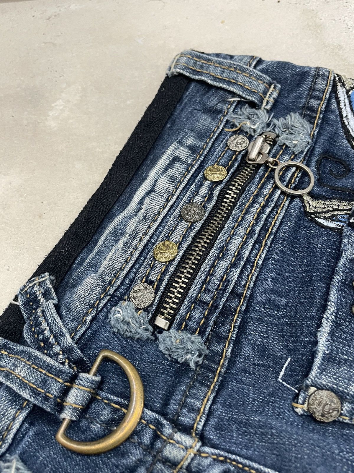 Affliction Studio RP Japanese Punk Pocket Lolita Style Embroidery Flare Size 27" / US 4 / IT 40 - 19 Thumbnail