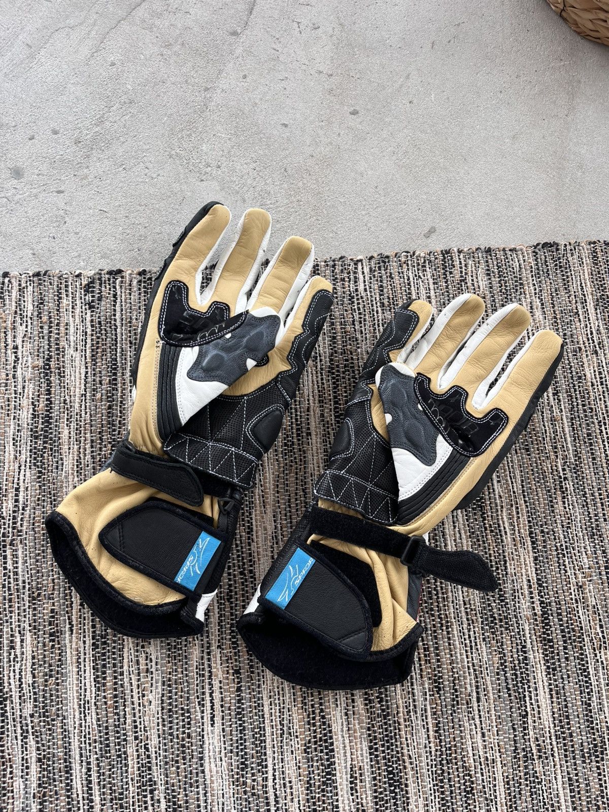 Other Vintage Spada Leather Motorcycle Gloves Carbon Inserts Y2K Size ONE SIZE - 6 Thumbnail