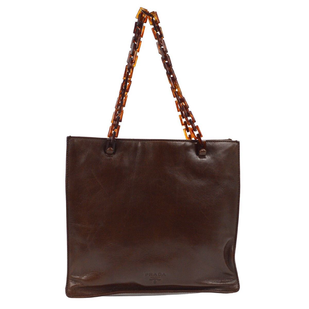 Prada Prada Vintage Tote Leather Size ONE SIZE - 1 Thumbnail