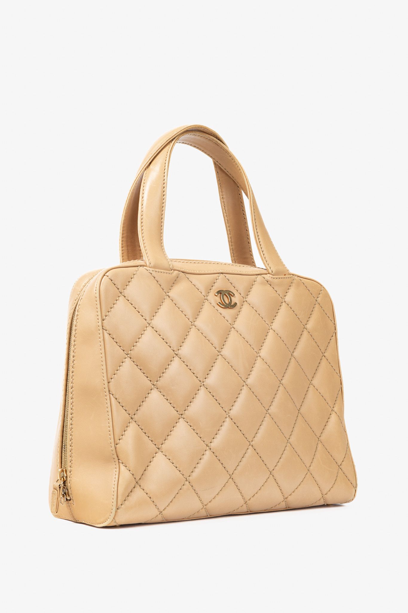 Chanel Chanel Wild Stitch Sand CC Quilted Leather Tote Size ONE SIZE - 2 Thumbnail