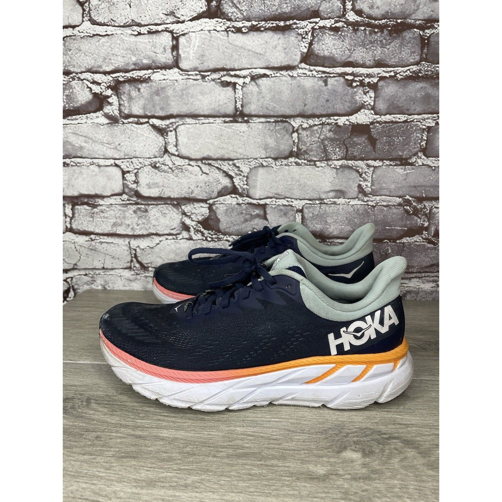 Hoka Hoka One One Womens Clifton 7 1110509 BIBH Blue Running Shoe Size US 9.5 / IT 39.5 - 10 Thumbnail