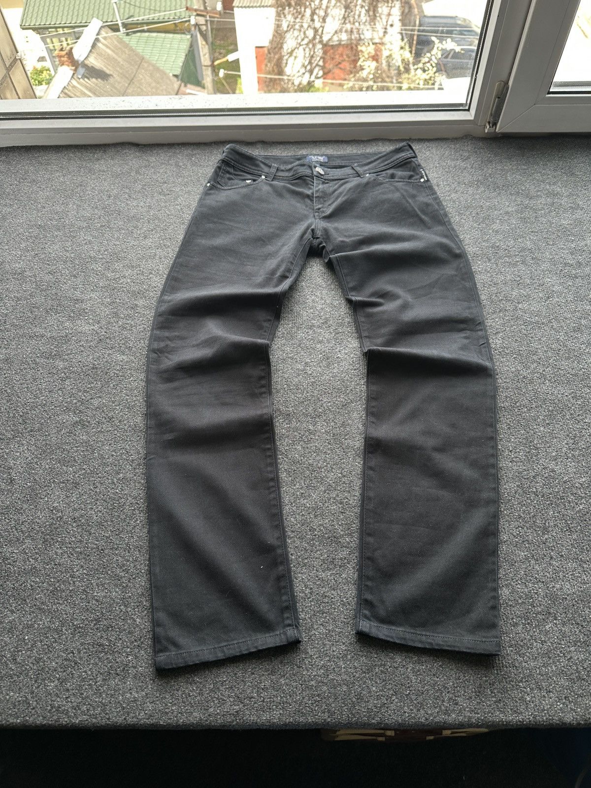 Armani 🚨 Armani Regular LUXURY OLD MONEY relax Black Womens Size 30" / US 8 / IT 44 - 1 Thumbnail