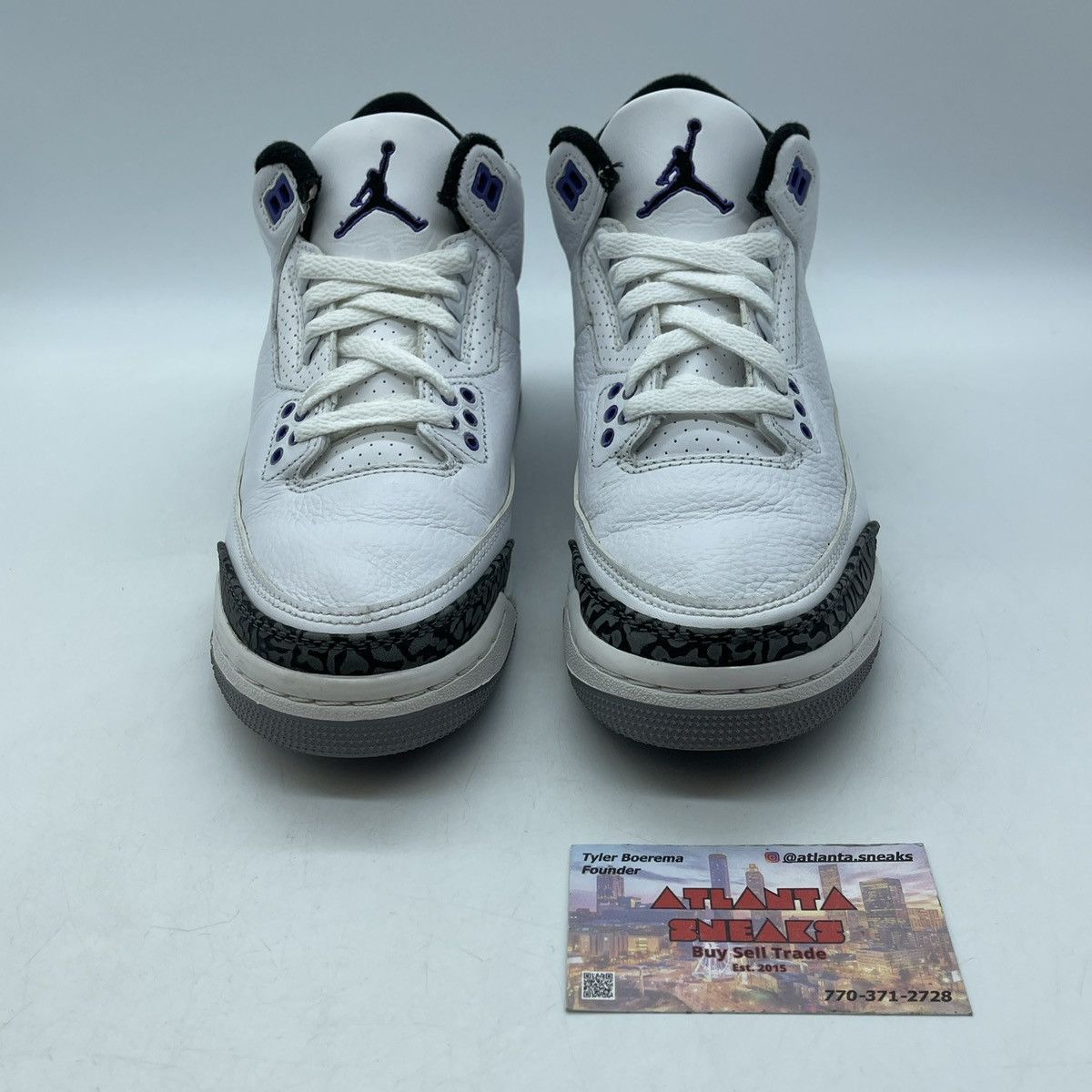 Jordan Brand Air Jordan 3 dark iris Size US 6 / EU 39 - 2 Thumbnail