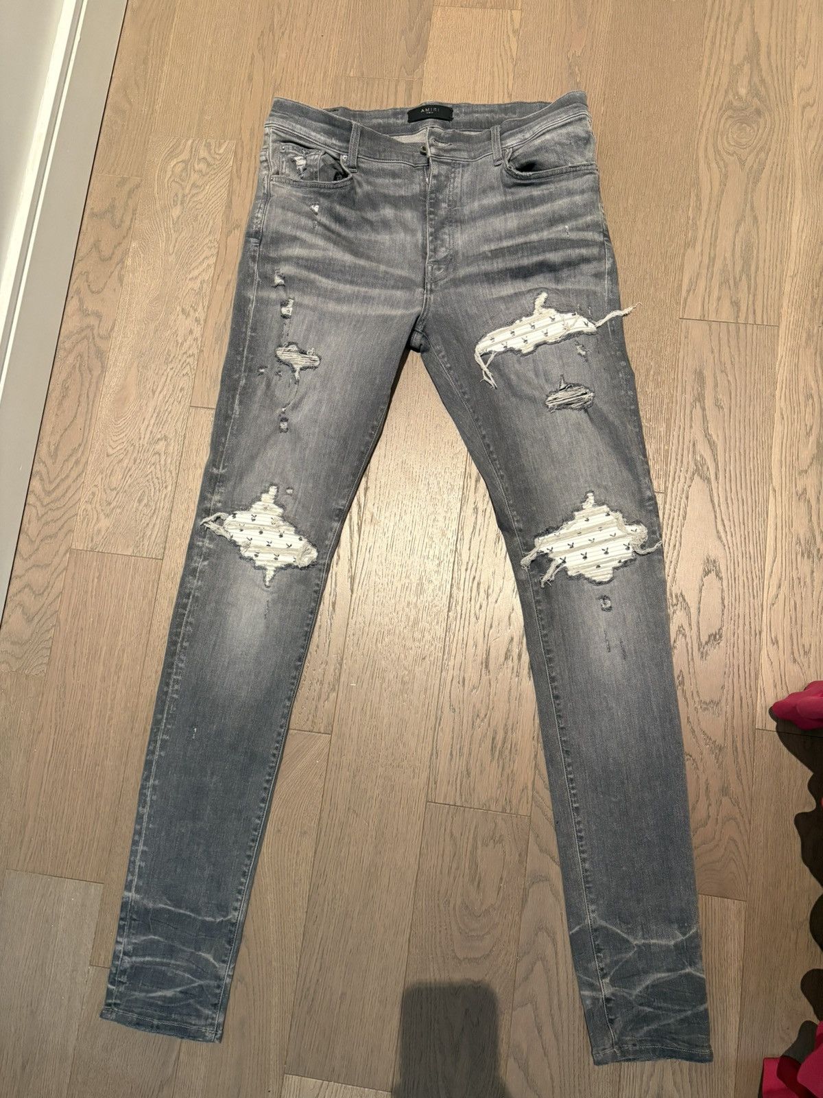 Amiri Amiri Playboy MX1 Grey Jeans Size US 36 / EU 52 - 1 Thumbnail