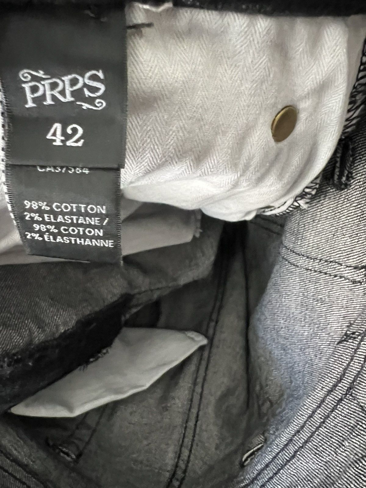 Prps PRPS Cayenne Super Skinny Fit Men's Jeans Black Size 42/32 Size US 42 / EU 58 - 8 Thumbnail