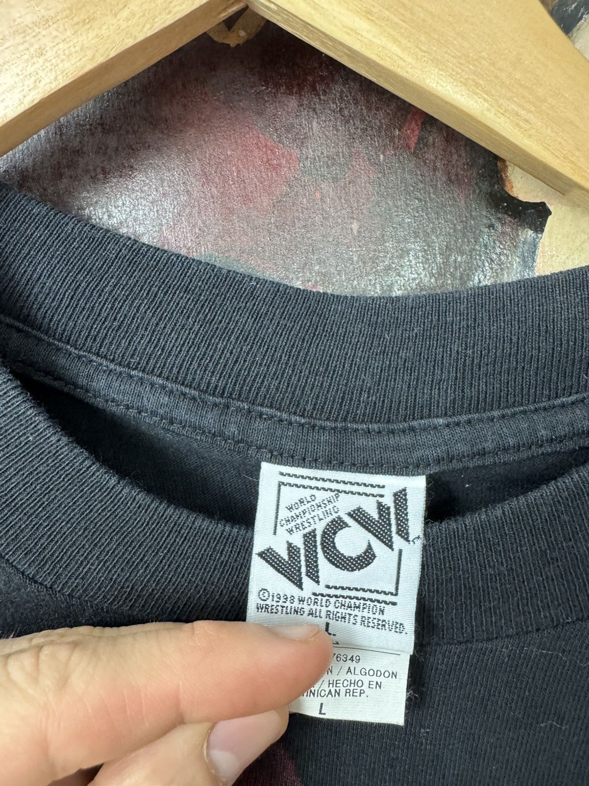 WWE Vintage 1998 Og WWE N.W.O Kevin Nash Wolf Pint Wrestling LS Size US L / EU 52-54 / 3 - 5 Thumbnail