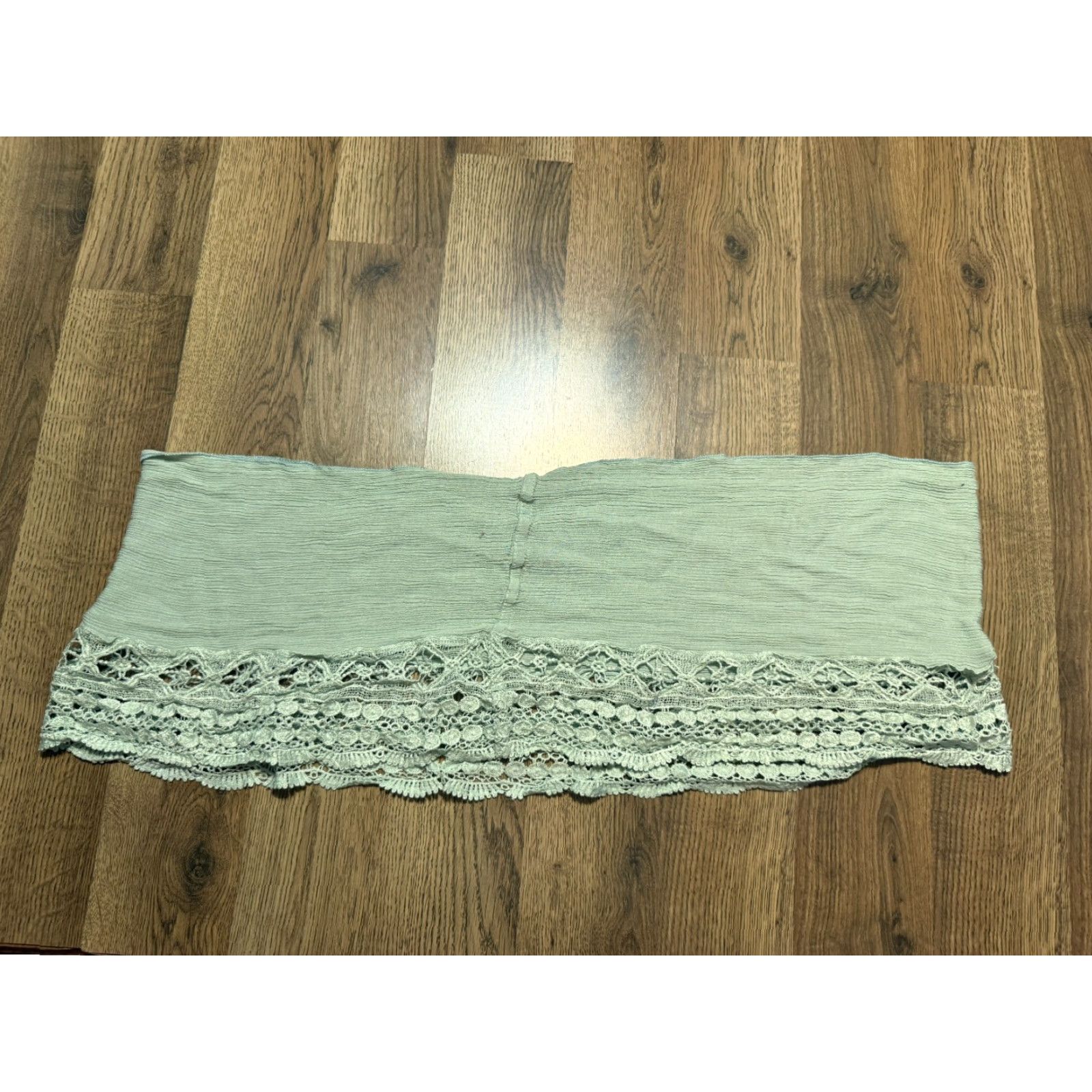 Vintage Simply Noelle Scarf Women's Green Floral Lace Size ONE SIZE - 2 Thumbnail