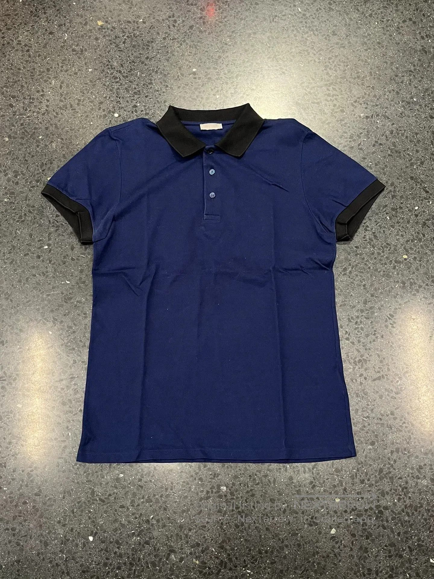 Dior Dior Navy Colorblock Polo Shirt Bee. Size US S / EU 44-46 / 1 - 1 Thumbnail