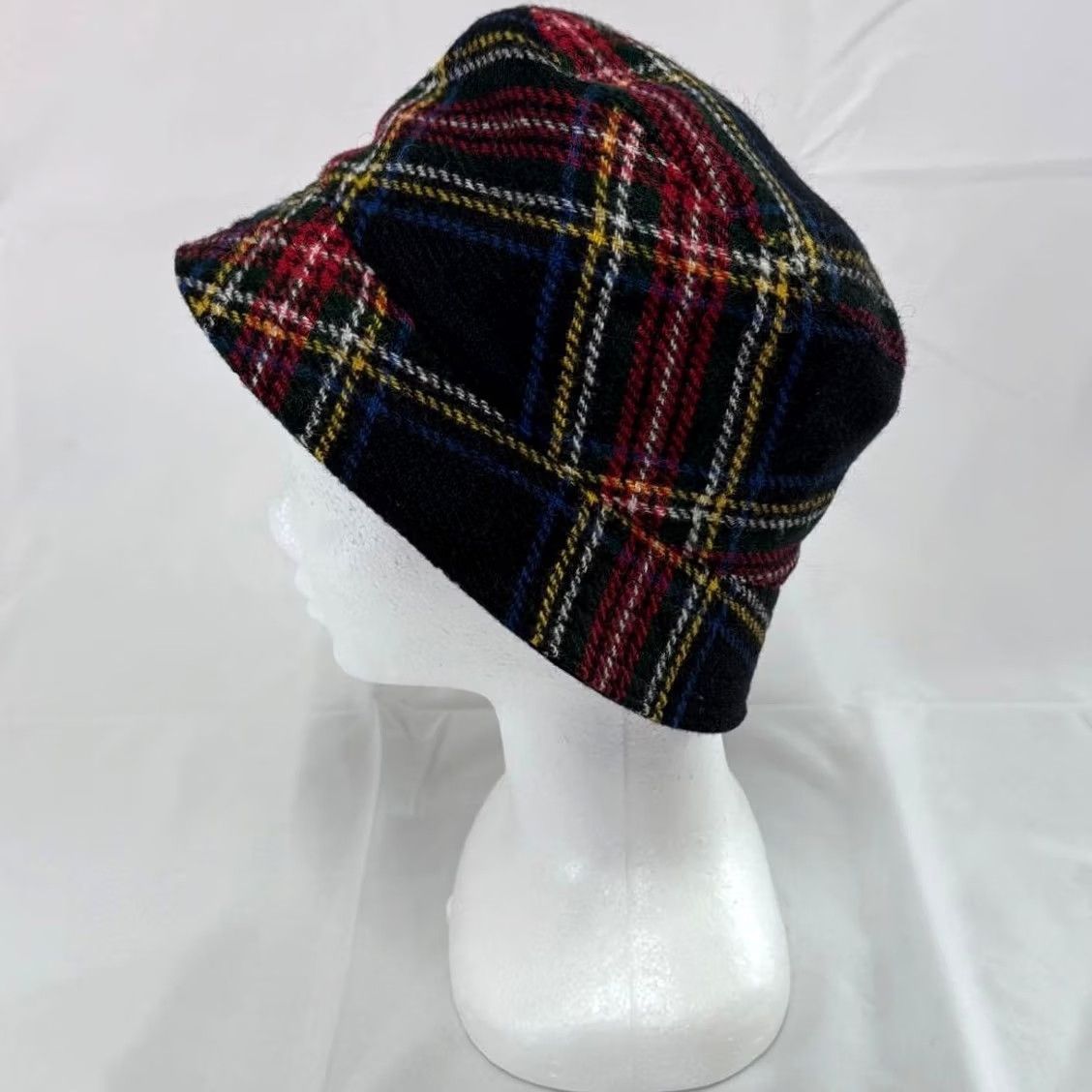 Miu Miu Miu Miu Hat Bakeha Wool Bucket Plaid Pattern Limited Edition VHTF Designer Colle Womens Size ONE SIZE - 4 Thumbnail
