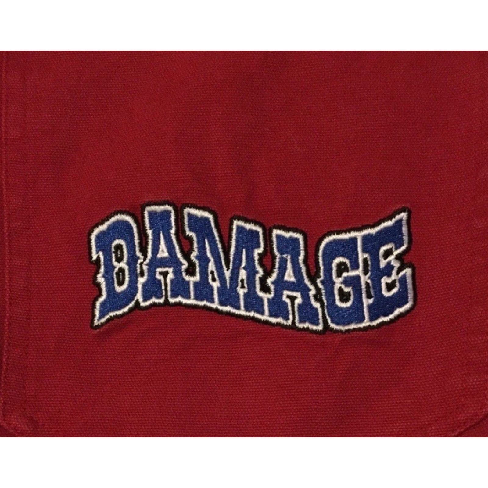 Vintage DAMAGE Baggy Double Knee Pants 2XL Red Polar Skate Co Carpenter Men Pants Vintage 90s Military Grunge Hip Hop Skate USA Big Boy MENS Size US 39 - 2 Thumbnail