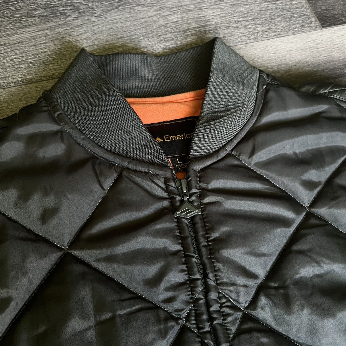Emerica Vintage 2000s Emerica Skateboards Quilted Flight Zip Jacket Size US L / EU 52-54 / 3 - 5 Thumbnail