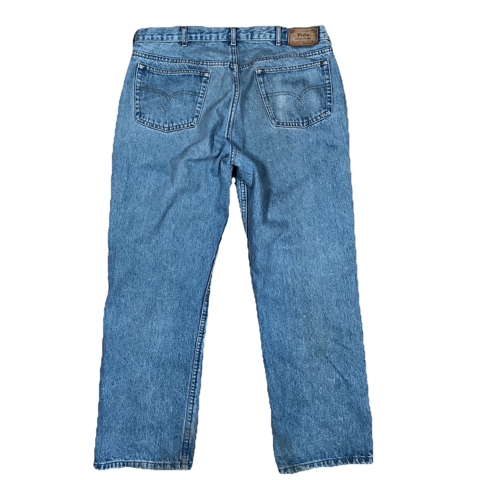 Polo Ralph Lauren VTG Polo Ralph Lauren 80s 90s Made in USA Jeans 38x29 Blue Size US 38 / EU 54 - 2 Thumbnail