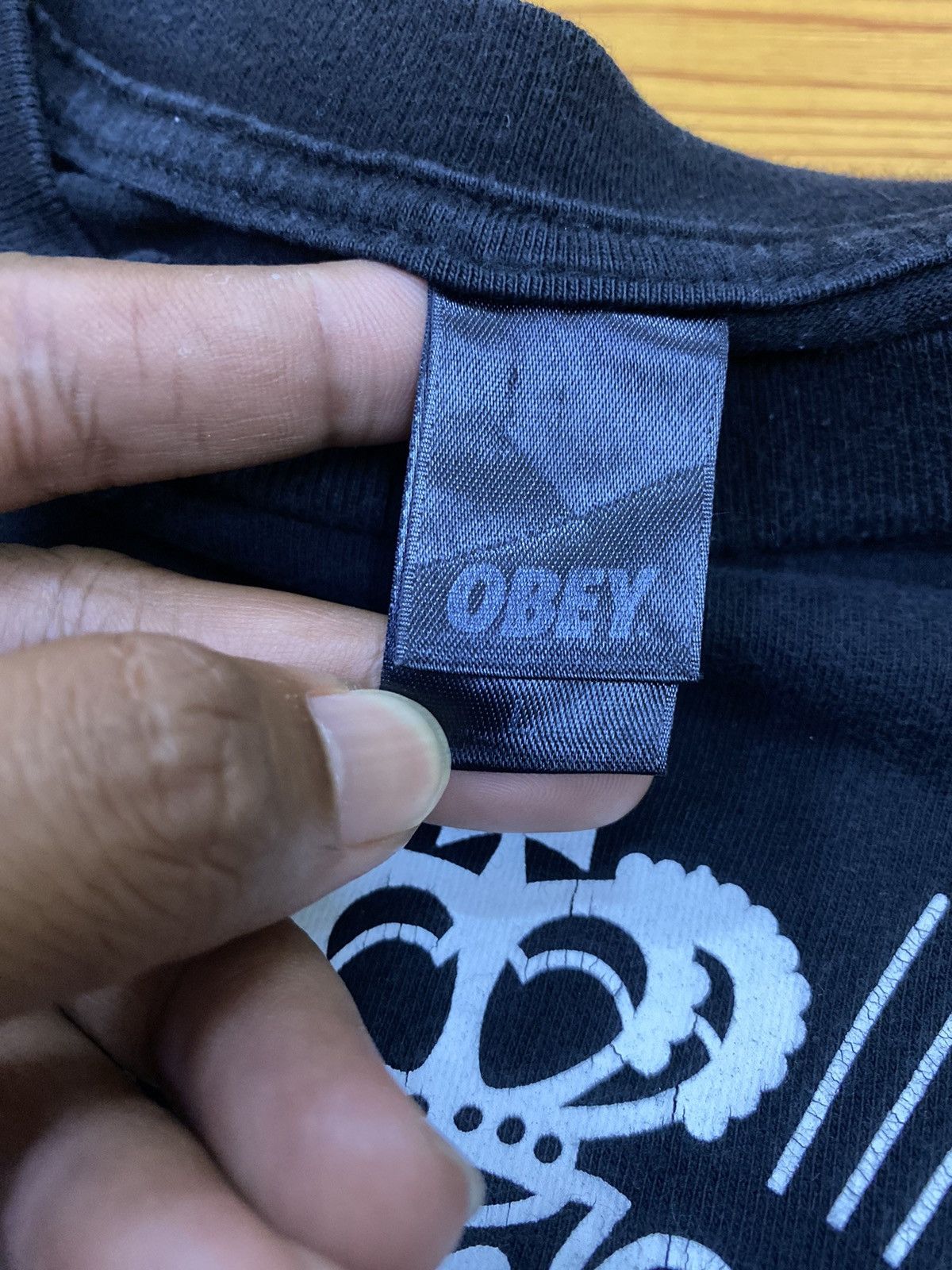 Obey × Rap Tees Rare Obey Big Print Logo Tee Size US L / EU 52-54 / 3 - 3 Thumbnail