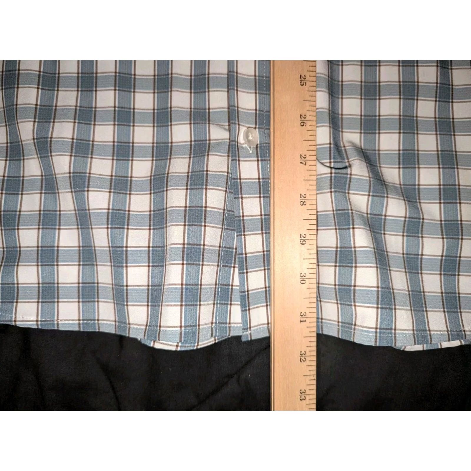 Mizzen+Main Mizzen+Main Leeward Shirt Plaid Gray Long Sleeve 2XL Button-Down Dress Shirt Mens Size US XXL / EU 58 / 5 - 6 Thumbnail