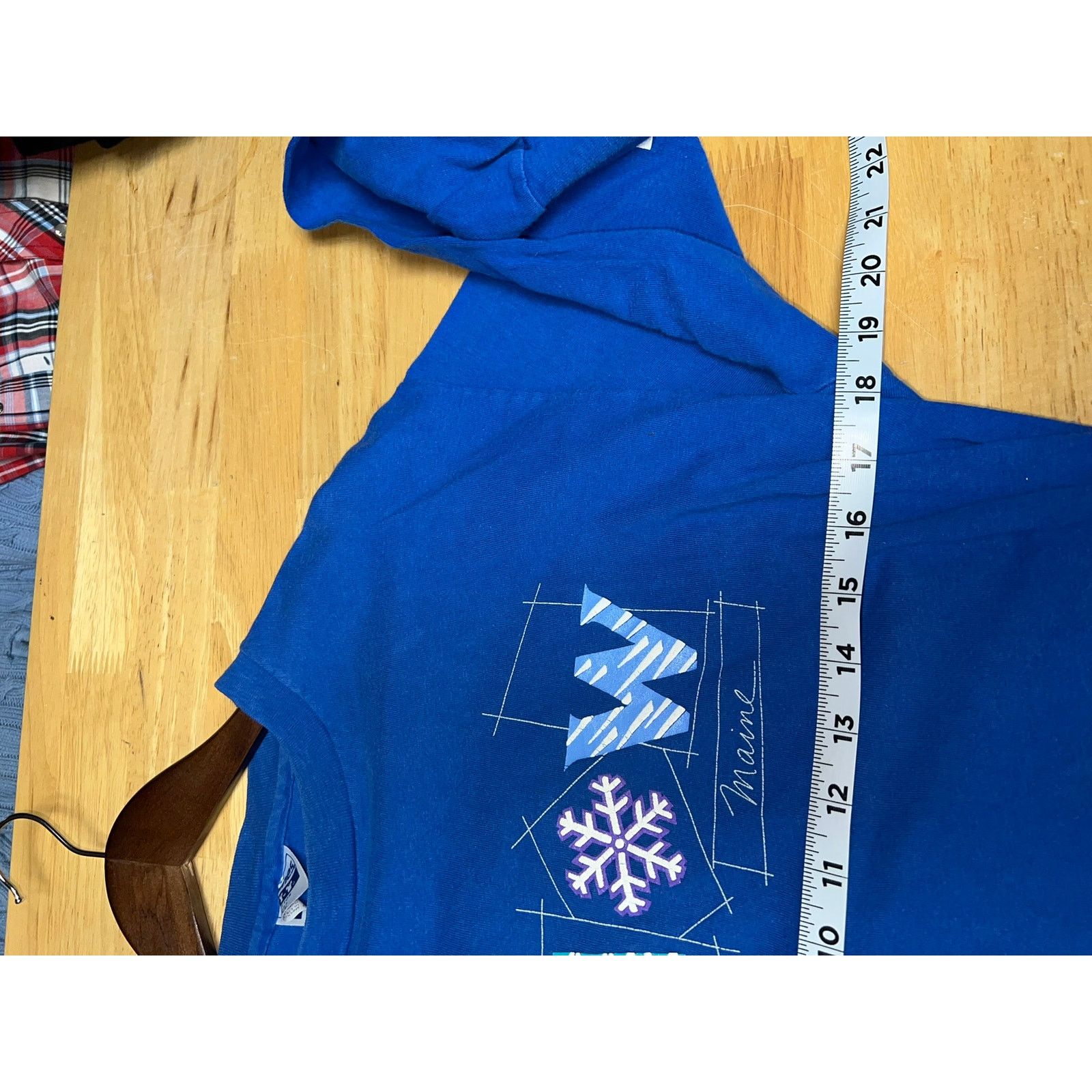 Hanes Vintage Maine Shirt Snow Snowflake Kittery Trading Post 80s Size US M / EU 48-50 / 2 - 8 Thumbnail