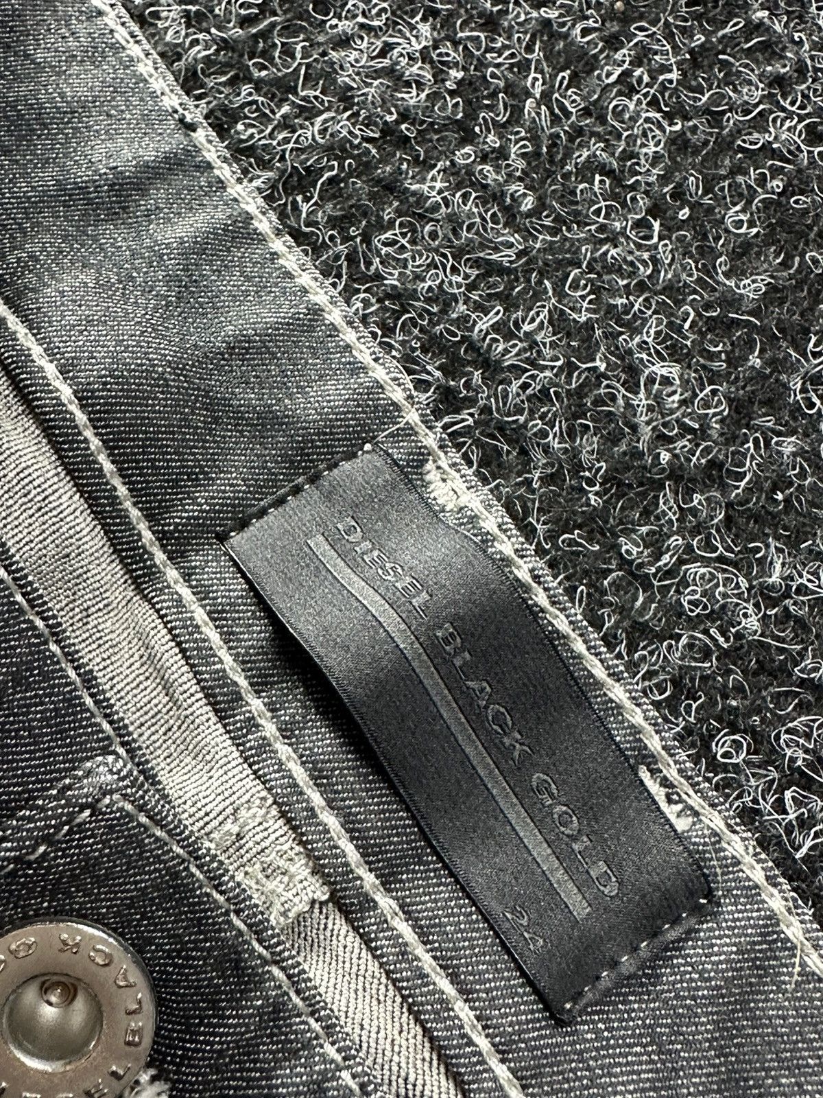 Diesel Black Gold × Vintage 🚨DIESEL BLACK GOLD AVANT GARDE SKINNY PANTS Y2K RARE Size 23" - 5 Thumbnail