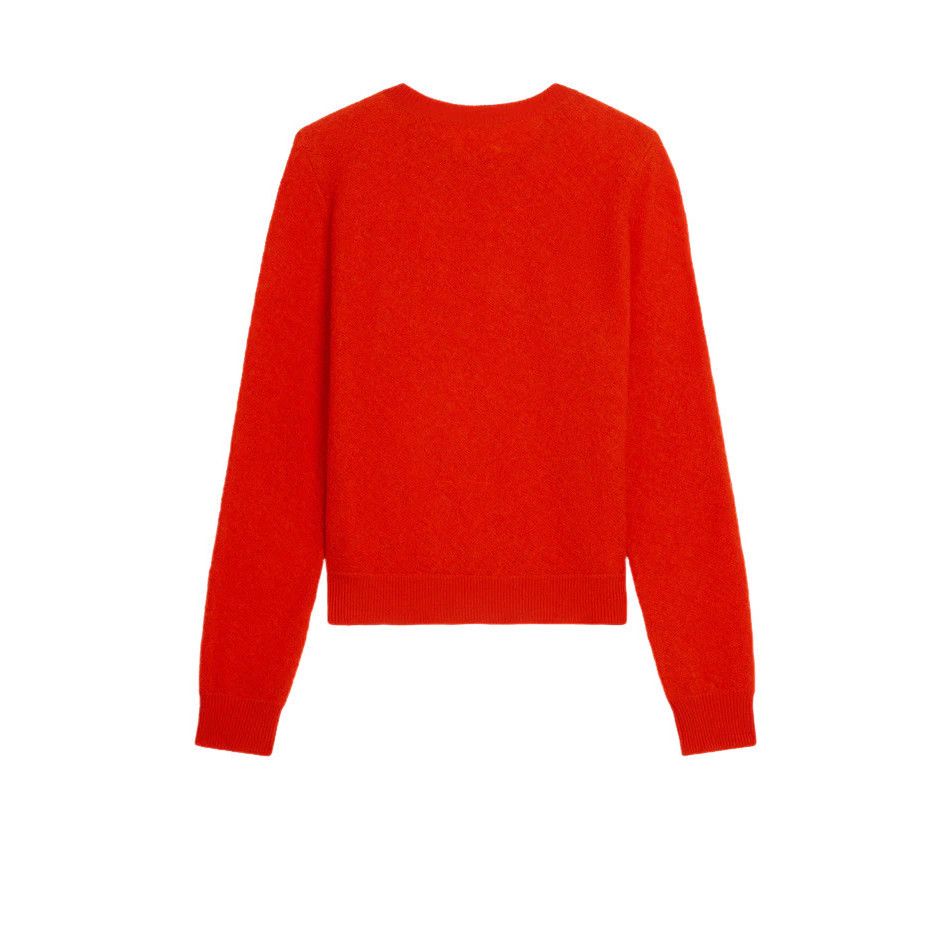 Celine CELINE $1350 Bright Red Wool Sweater New & Authentic (Men's Size US M / EU 48-50 / 2 - 2 Thumbnail