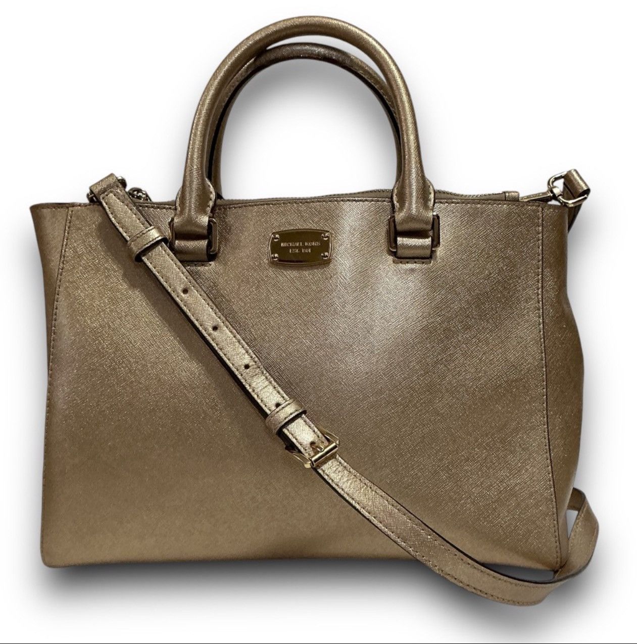 Michael Kors MICHAEL Michael Kors Kellen Saffiano Leather Jet Set Handbag Size ONE SIZE - 8 Thumbnail