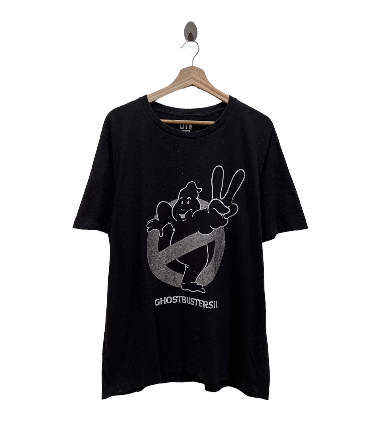 image of Cartoon Network x Uniqlo Ghostbusters Uniqlo Shirt in Black, Men's (Size XL)
