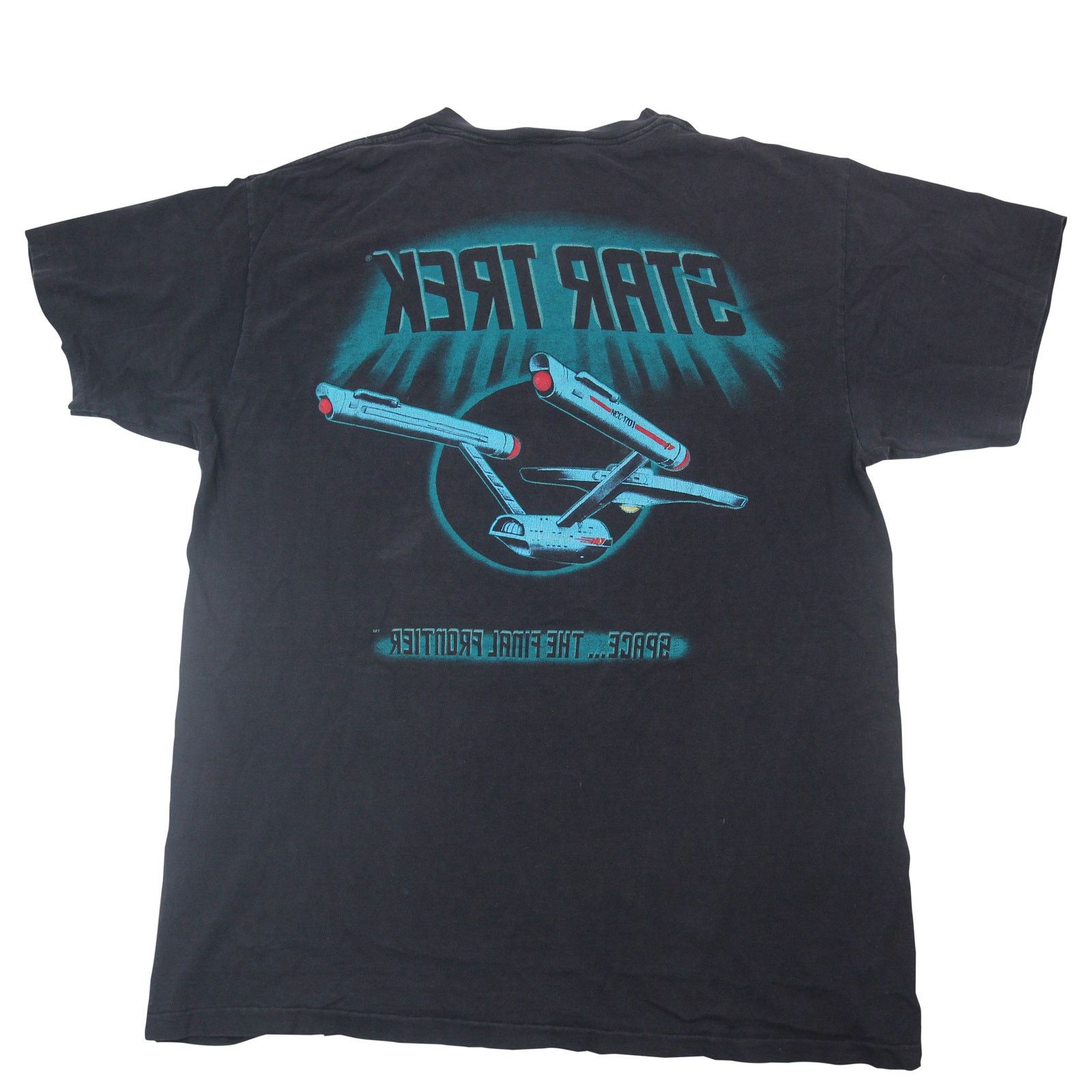 Tultex × Vintage Vintage Star Trek Space..the Final Frontier Graphic T Shirt Size US XL / EU 56 / 4 - 2 Thumbnail