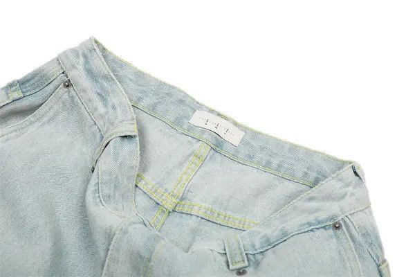 VIBE Men's distressed loose light washed scimitar jeans Size US 32 / EU 48 - 5 Thumbnail