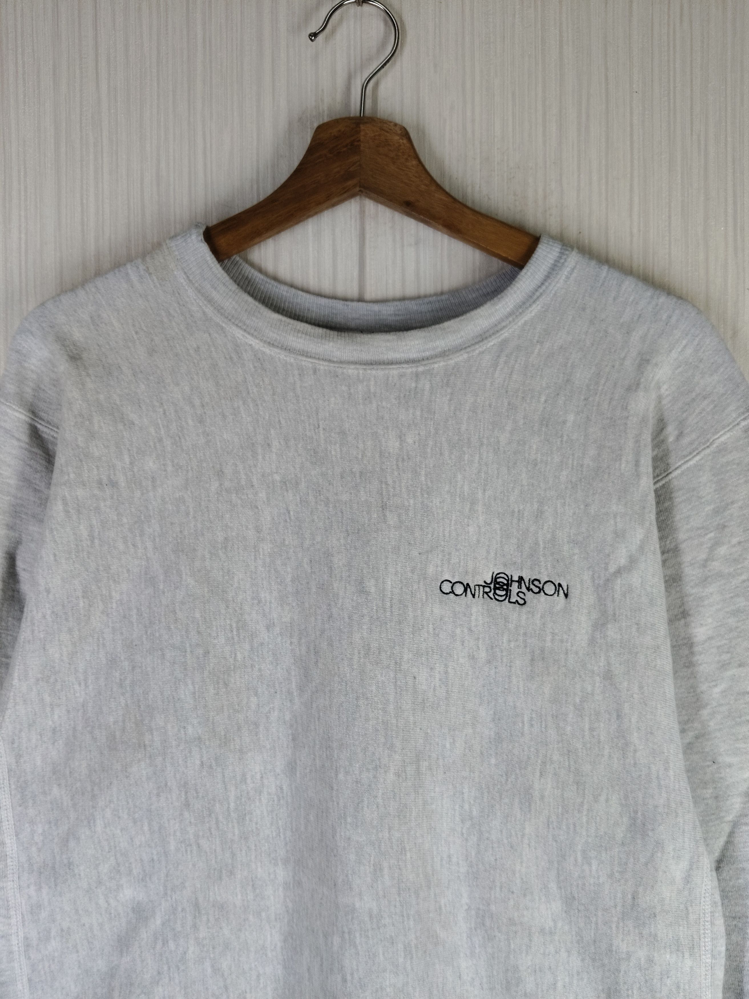 Champion Vintage 90s Champion Reverse Weave Johnson Controls Sweat Size US L / EU 52-54 / 3 - 2 Thumbnail