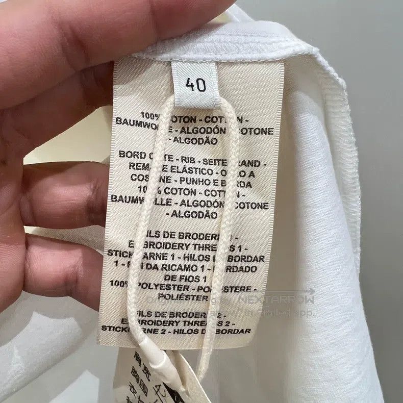 Hermes Hermes Solid Color Chest Pocket Embroidered Short Sleeve T Size S / US 4 / IT 40 - 4 Thumbnail