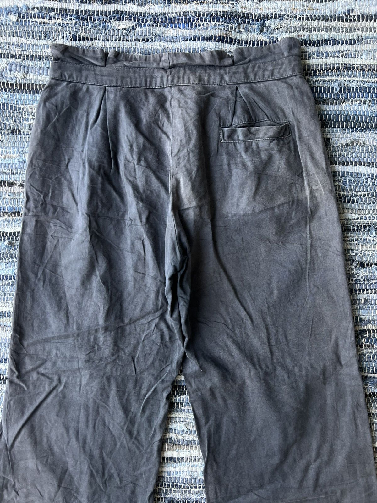 Maison Margiela 1990s Maison Margiela Light Weight Belt Strap Wide Leg Pants Size US 30 / EU 46 - 6 Thumbnail