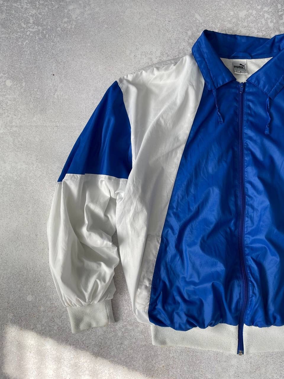 Puma × Vintage Vintage 80-90s Puma Zip Up Retro Track Nylon Jacket Y2K Rare Size US L / EU 52-54 / 3 - 4 Thumbnail