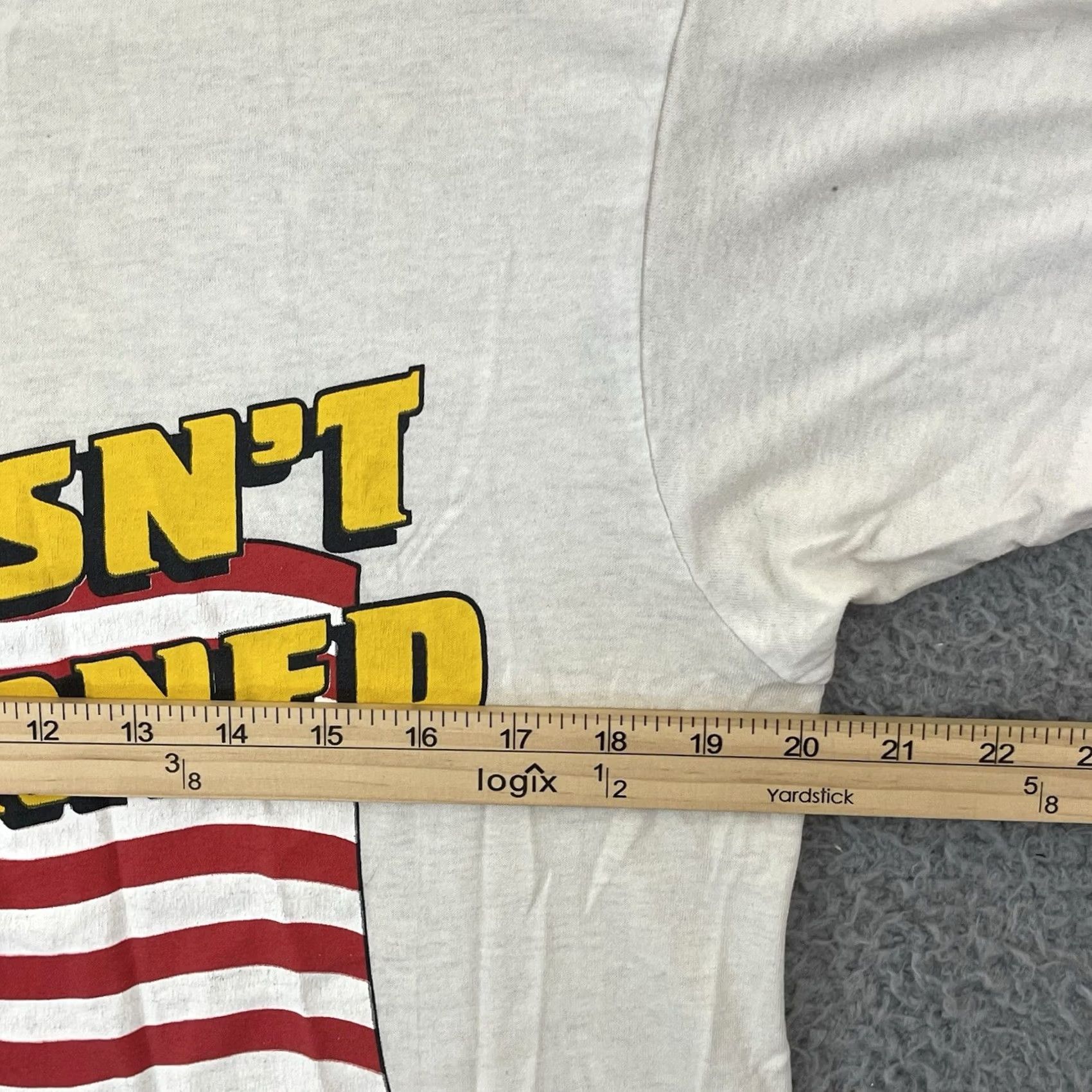 Vintage VINTAGE American Flag TShirt Adult M It Wasn’t Earned To Be Burned 80s Political Size US M / EU 48-50 / 2 - 7 Thumbnail