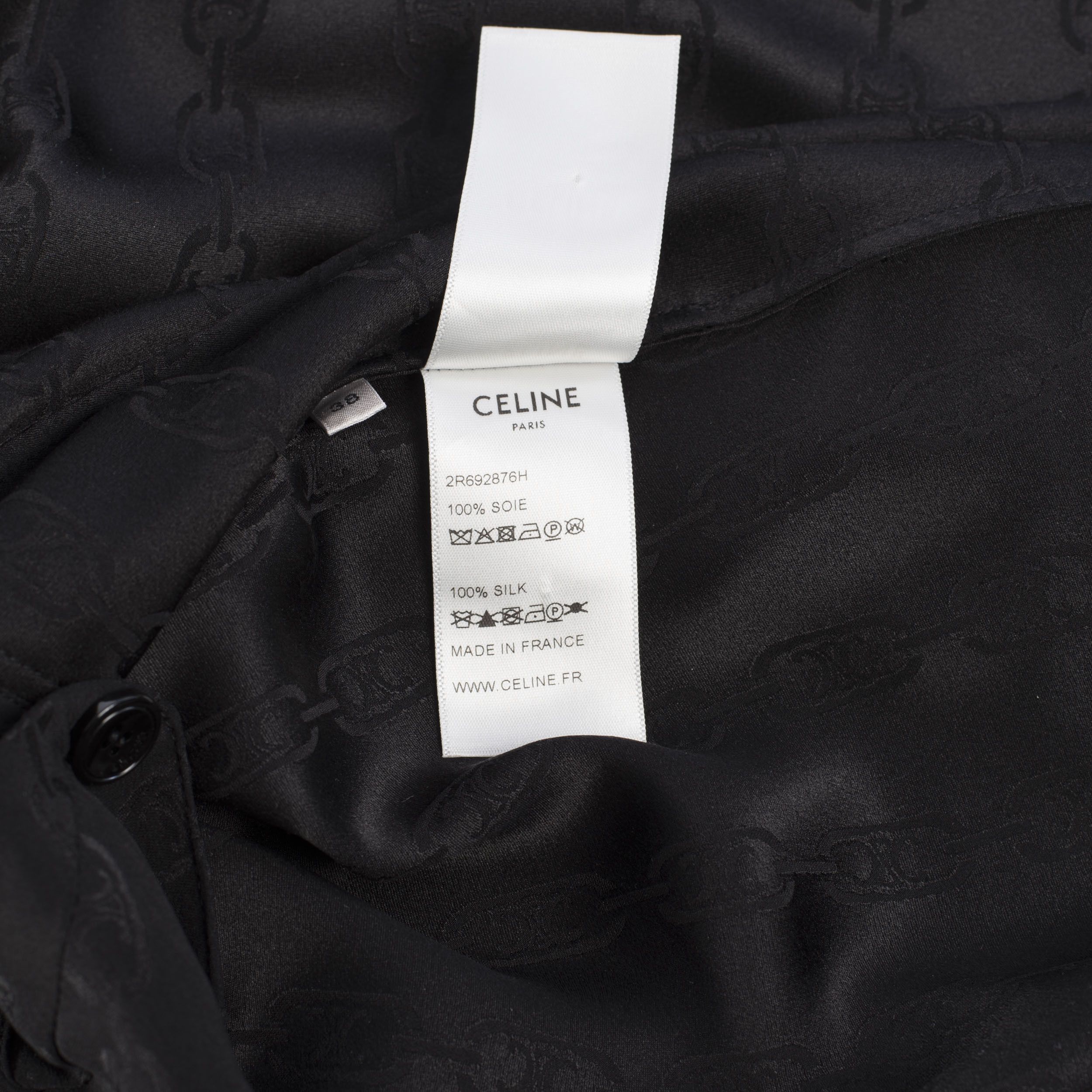 Celine Wraparound Triomphe Midi Dress In Silk Jacquard Size M / US 6-8 / IT 42-44 - 11 Thumbnail