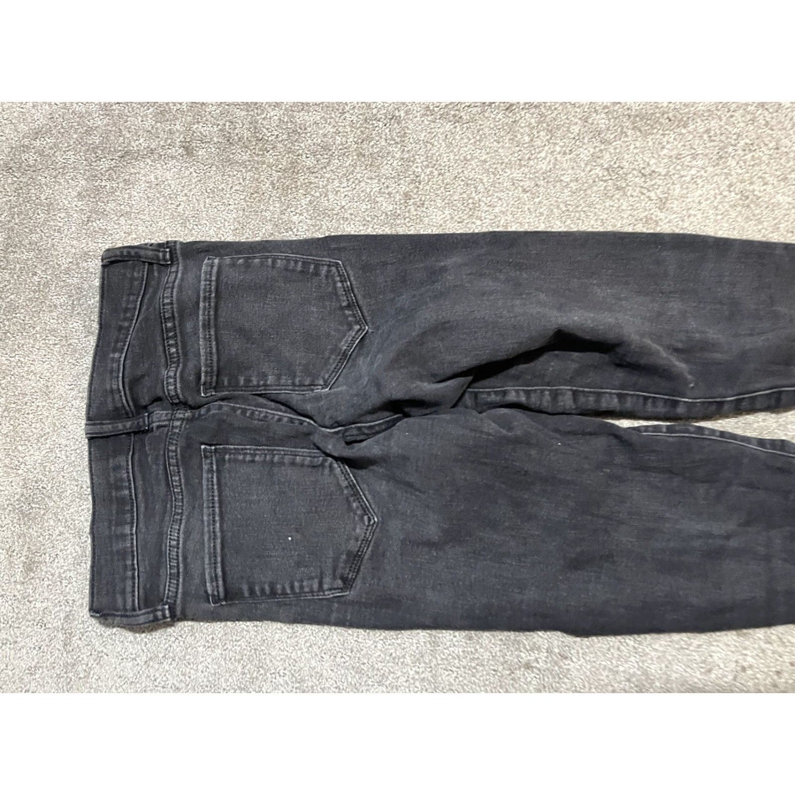 Gap Gap Jeans Regular Jegging Womens Black 2/26 Comfortable Stretch Pockets 5-Pocket Design Denim Fabric Wash Light Cotton Polyester Spandex Size 26" / US 2 / IT 38 - 4 Thumbnail