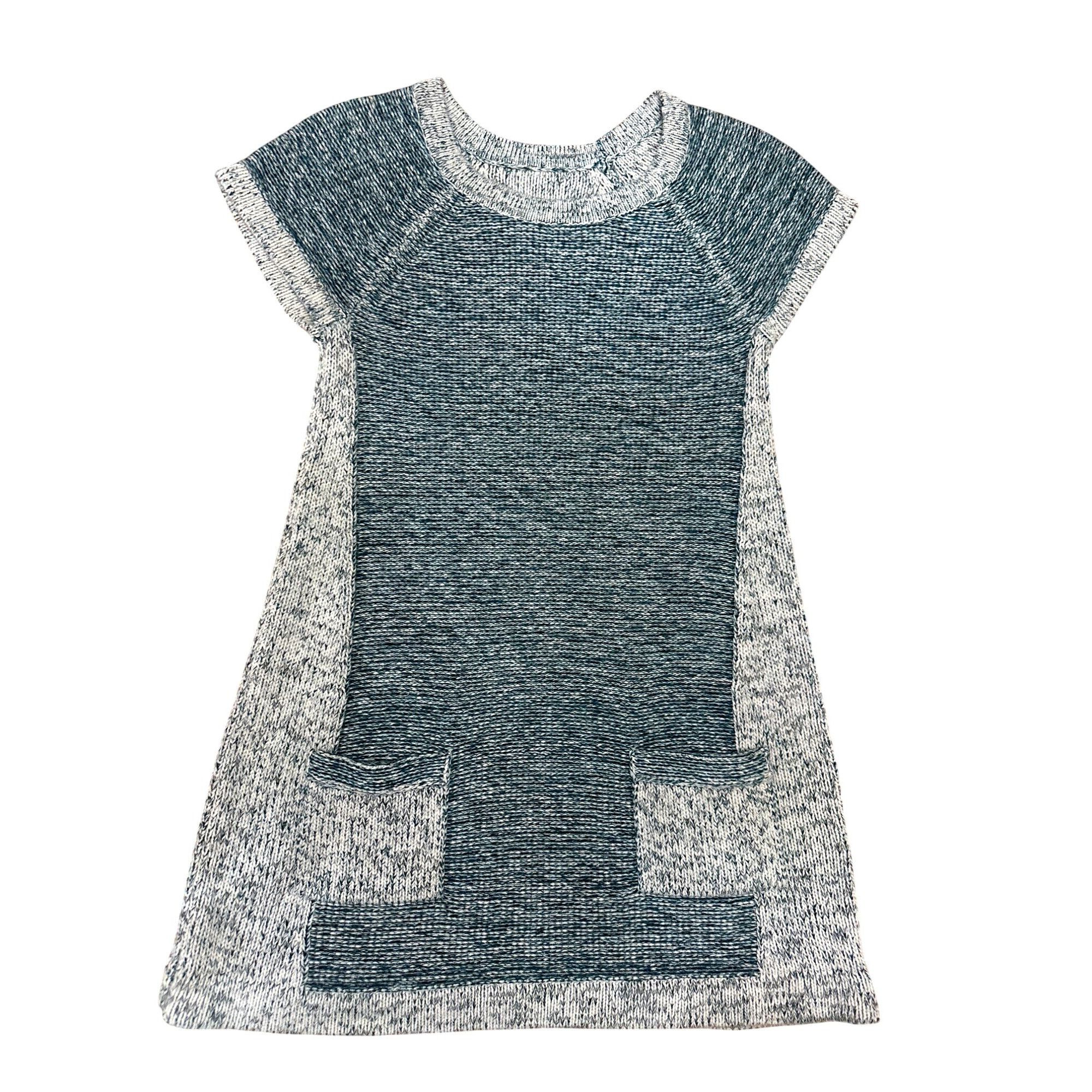 Other CCC Heathered Blue White Cap Sleeve Knit Dress Marine Layer Size M / US 6-8 / IT 42-44 - 5 Thumbnail
