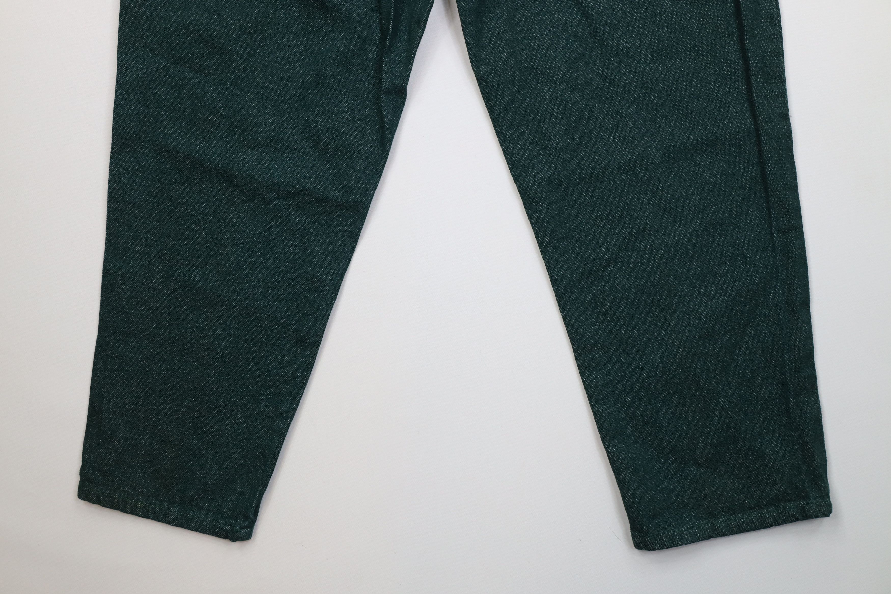 Vintage Deadstock Vintage 90s Streetwear Fit Denim Jeans Green USA Size 40" / US 18 - 12 Thumbnail