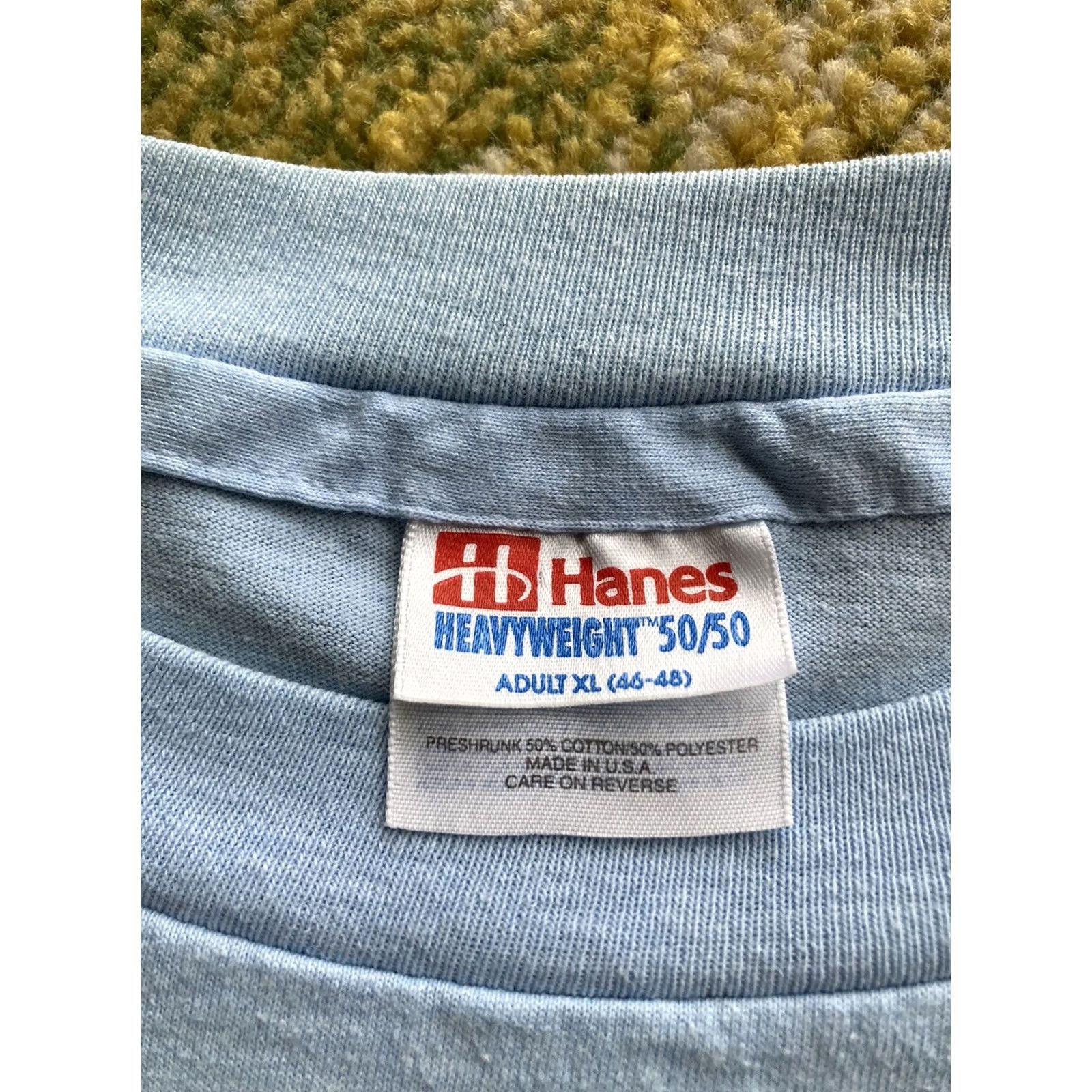 Hanes VINTAGE Hanes T-Shirt Navy 80s 90s US Military Naval Training Center Orlando Mens XL Blue Short Sleeve Men XS? Size US XL / EU 56 / 4 - 5 Thumbnail