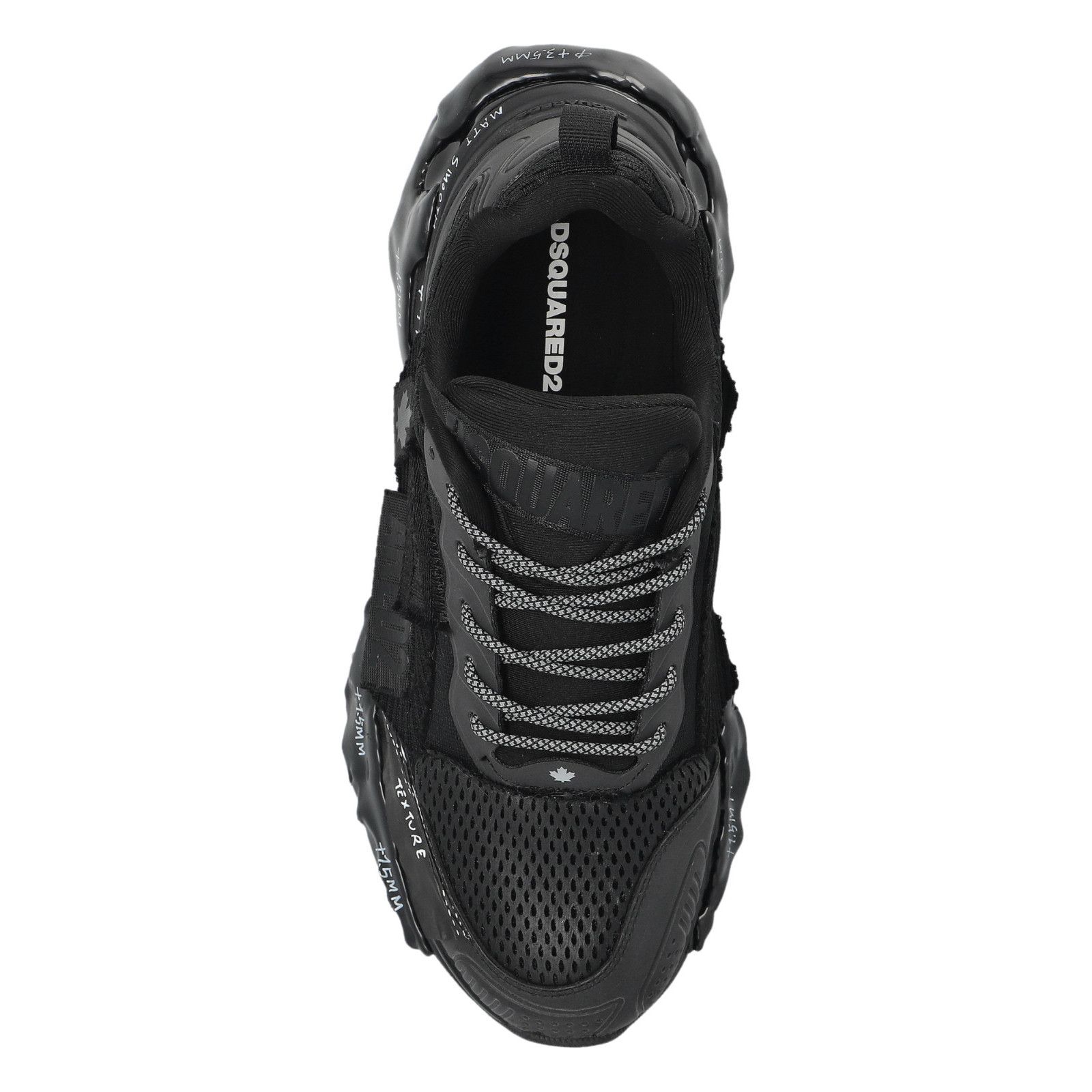 Dsquared2 DSQUARED2 Faster Black Leather Sneakers New & Authentic (Wom Size US 9 / IT 39 - 4 Thumbnail