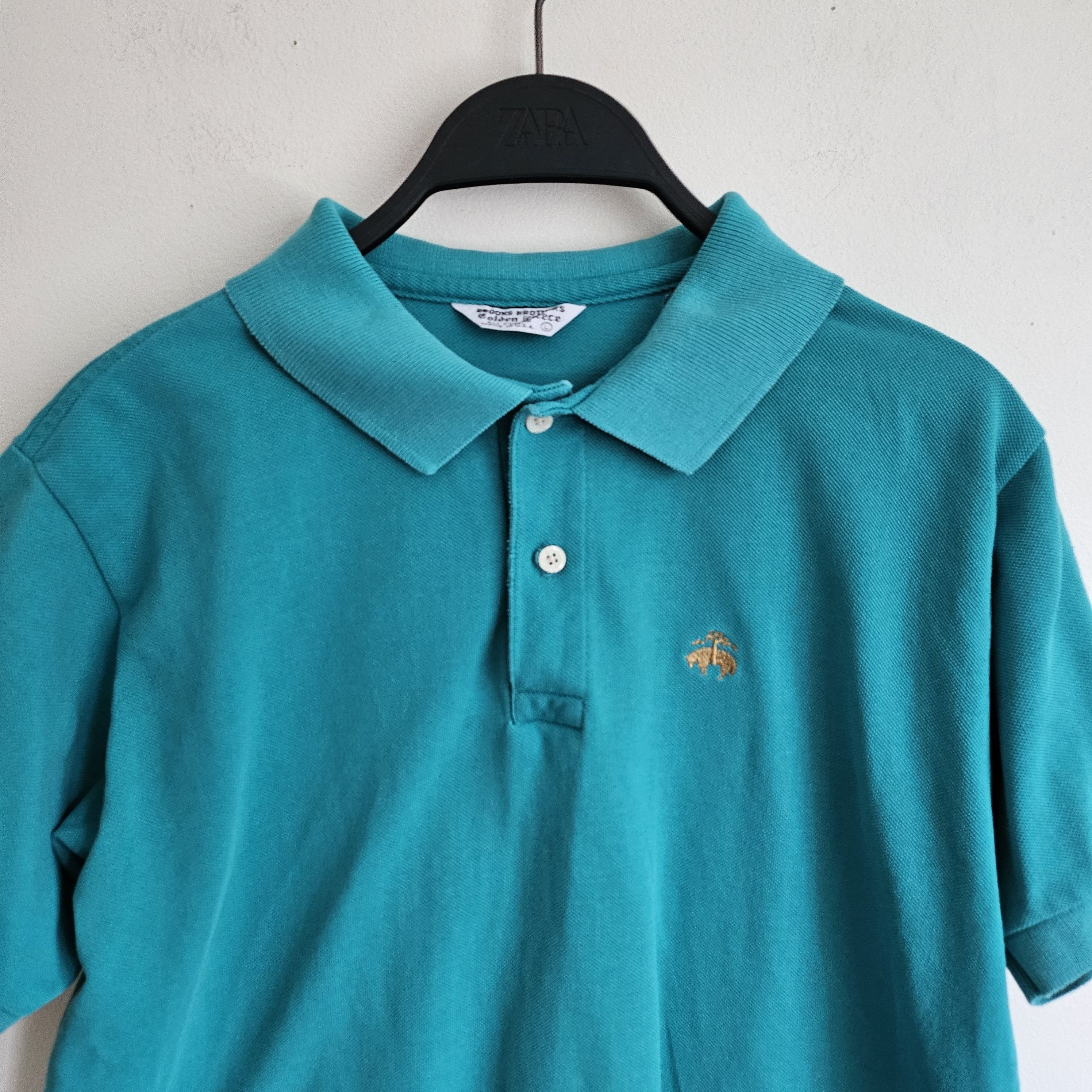 Brooks Brothers × Vintage Brooks Brothers Men's Polo Shirt, Golden Fleece, Vintage 80s Size US M / EU 48-50 / 2 - 3 Thumbnail