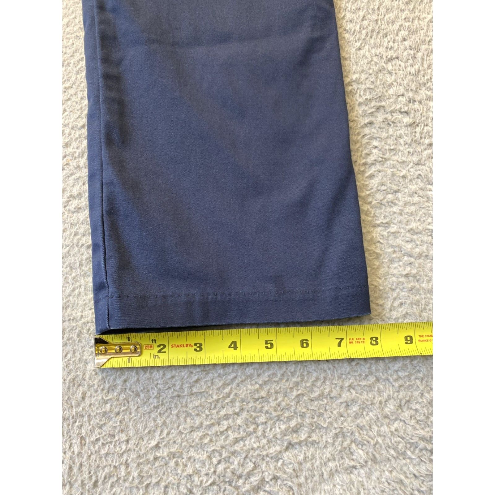 Lee LEE Chino Pants Women Size 8 Navy Cotton Blend Tapered Regular 32" Inseam Size 30" / US 8 / IT 44 - 6 Thumbnail