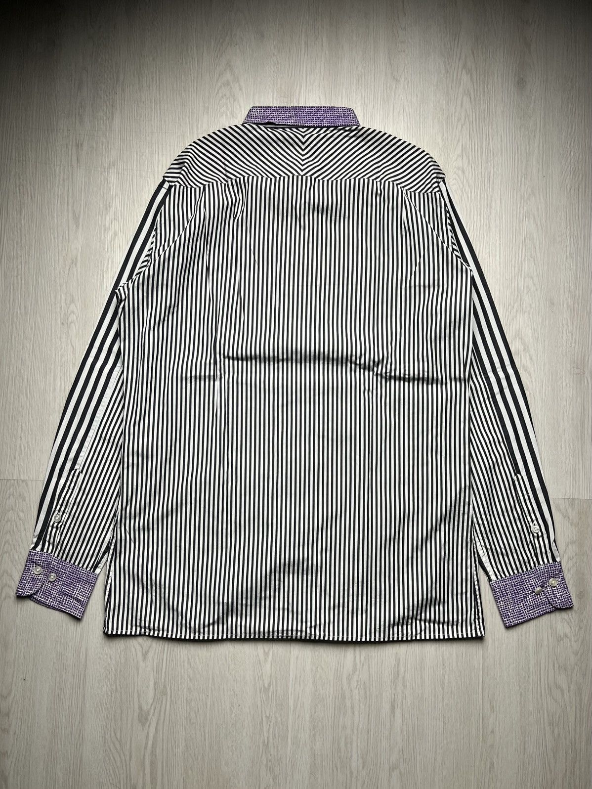 Bottega Veneta Bottega Veneta Stripped Shirt Size US L / EU 52-54 / 3 - 3 Thumbnail