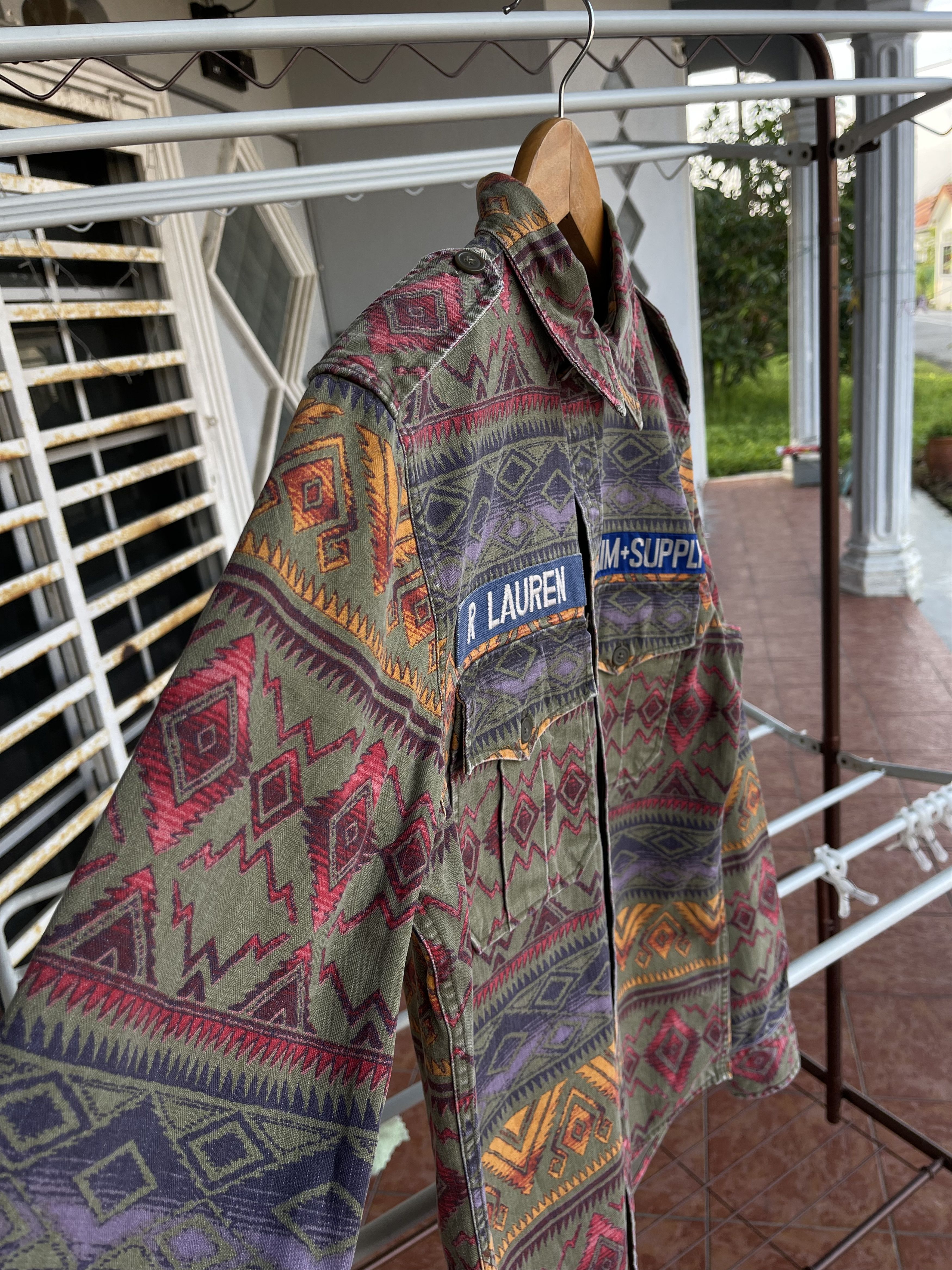 Aztech Mountain × Denim & Supply Ralph Lauren Long Sleeve Native Navajo Aztech KDot Flannel Shirt Size US XS / EU 42 / 0 - 7 Thumbnail